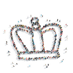 people  shape  crown cartoon