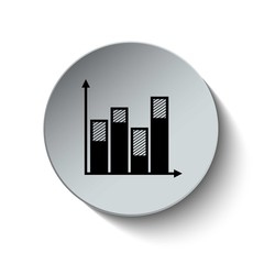 Graph icon. Diagram. Chart. Business graph. Business and Finance