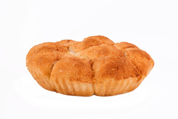 Puff pastry isolate on white
