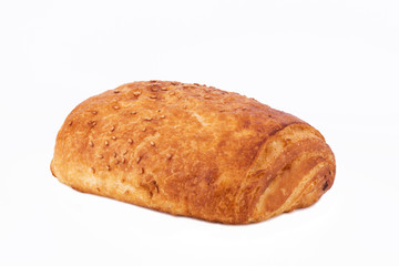 Puff pastry isolate on white