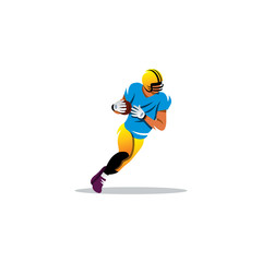 Obraz premium American football. Vector Illustration.