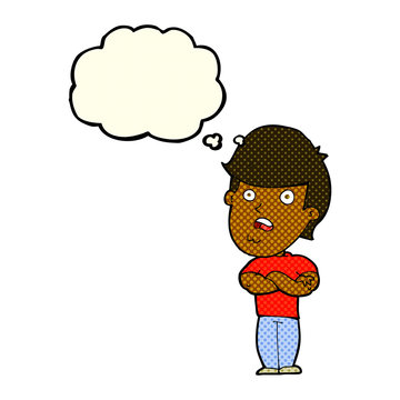 recommend clip art: cartoon dissapointed man with thought bubble