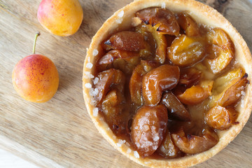 Mirabelle plums pie