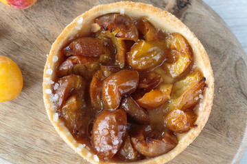 Mirabelle plums pie