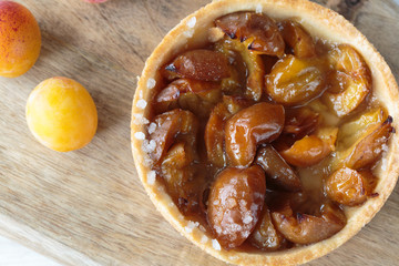 Mirabelle plums pie