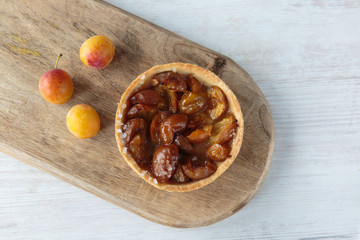 Mirabelle plums pie