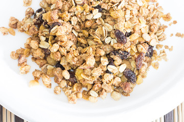 fresh muesli for texture