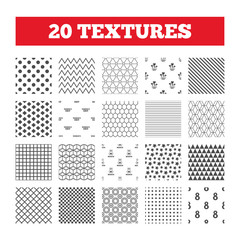 8 March Women's Day icons. Flowers symbols.