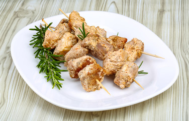 Chicken skewers