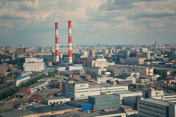 industrial district, industrial pipes