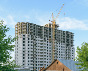 Construction of new apartment house