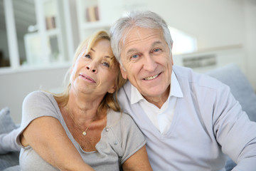 Portrait of senior couple enjoying retirement
