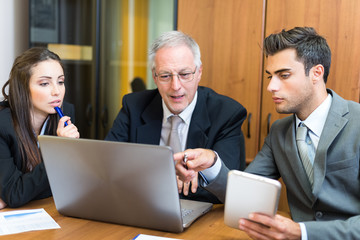 Business people at work