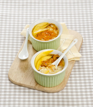 gratin with mango