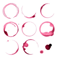 Vektor-Illustration von verschütteten Weingläsern Flecken © Ramona Kaulitzki