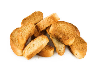 grain crackers isolated on a white background
