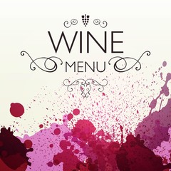 Obraz premium Vector Illustration of Wine Design Background