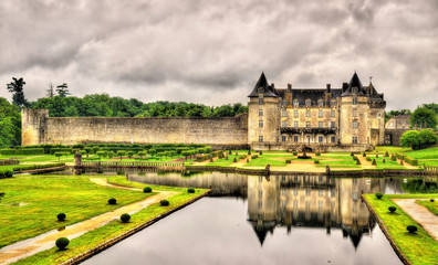 Fototapeta na wymiar Chateau de la Roche Courbon in Charente-Maritime department of F