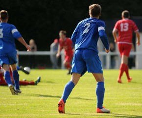 les joueurs au match de football