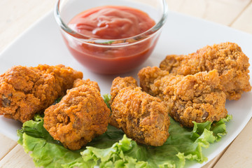 fried crispy chicken