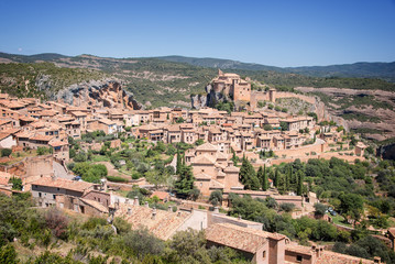 Fototapeta na wymiar View of Alquzar in Sierra de Guara, Aragon, Spain