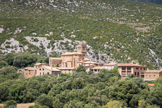 Village of Rodellar in Sierra de Guara, Aragon, Spain