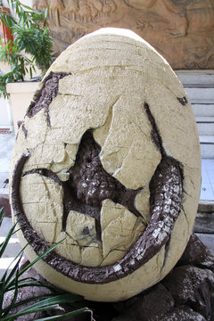 Dino Egg / A Picture Of Dinosaur Egg, Molded Figure