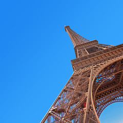 Eiffel tower in Paris, view from below