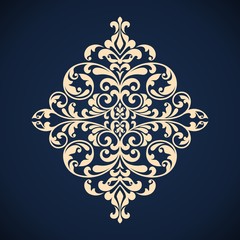 Ornamental floral element for design.