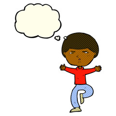 cartoon angry man with thought bubble