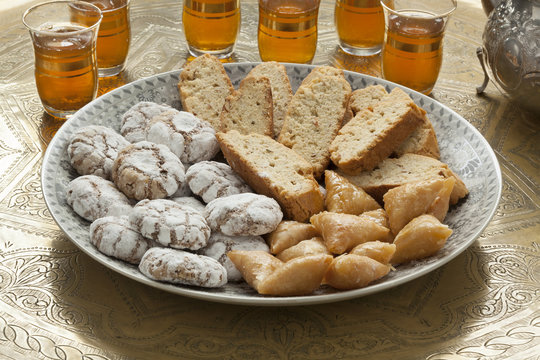 Traditional Moroccan homemade cookies