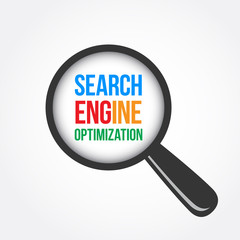 Search Engine Optimization Magnifying Glass