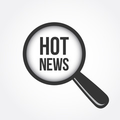 Hot News Magnifying Glass