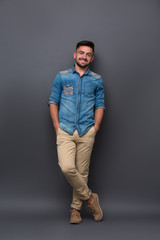 Fototapeta premium Handsome hipster man