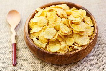 Fresh cereal cornflakes.