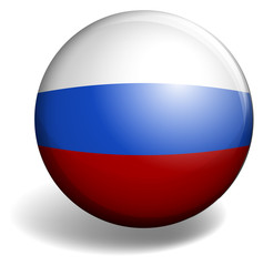 Netherland flag on round badge