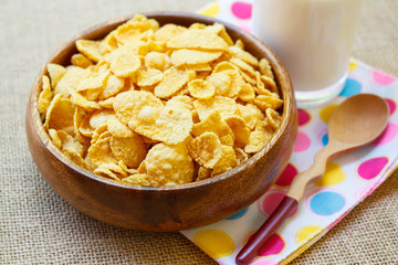 Fresh cereal cornflakes.