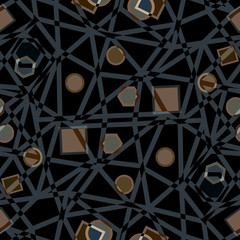 Seamless geometric pattern. Vector illustration.