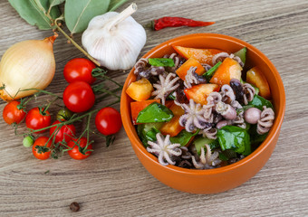 Octopus salad