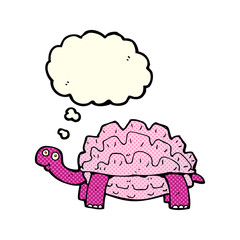 cartoon tortoise with thought bubble