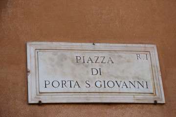 Rome,Italy,Piazza di Porta S.Giovanni.