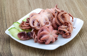 Marinated octopus