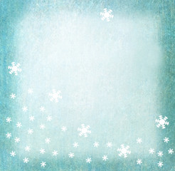 sparkling snowy winter background with copy space.