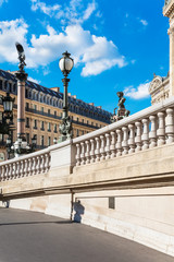 West facade of Grand Opera (Opera Garnier), Paris, France