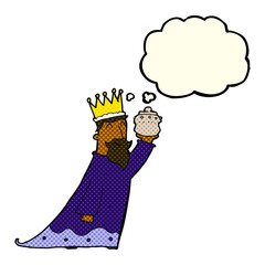 one of the three wise men with thought bubble