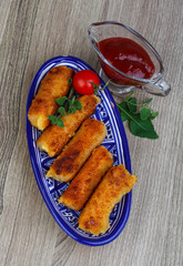 Fry cheese sticks