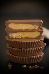 Dessert Chocolate / Dessert / Dessert Chocolate on Black Background