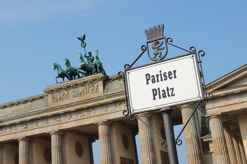 Obraz premium Berlin - Brandenburger Tor am Pariser Platz