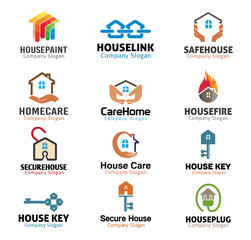 House and security Real Estate Design Illustration