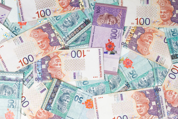 Malaysia Currency in white background